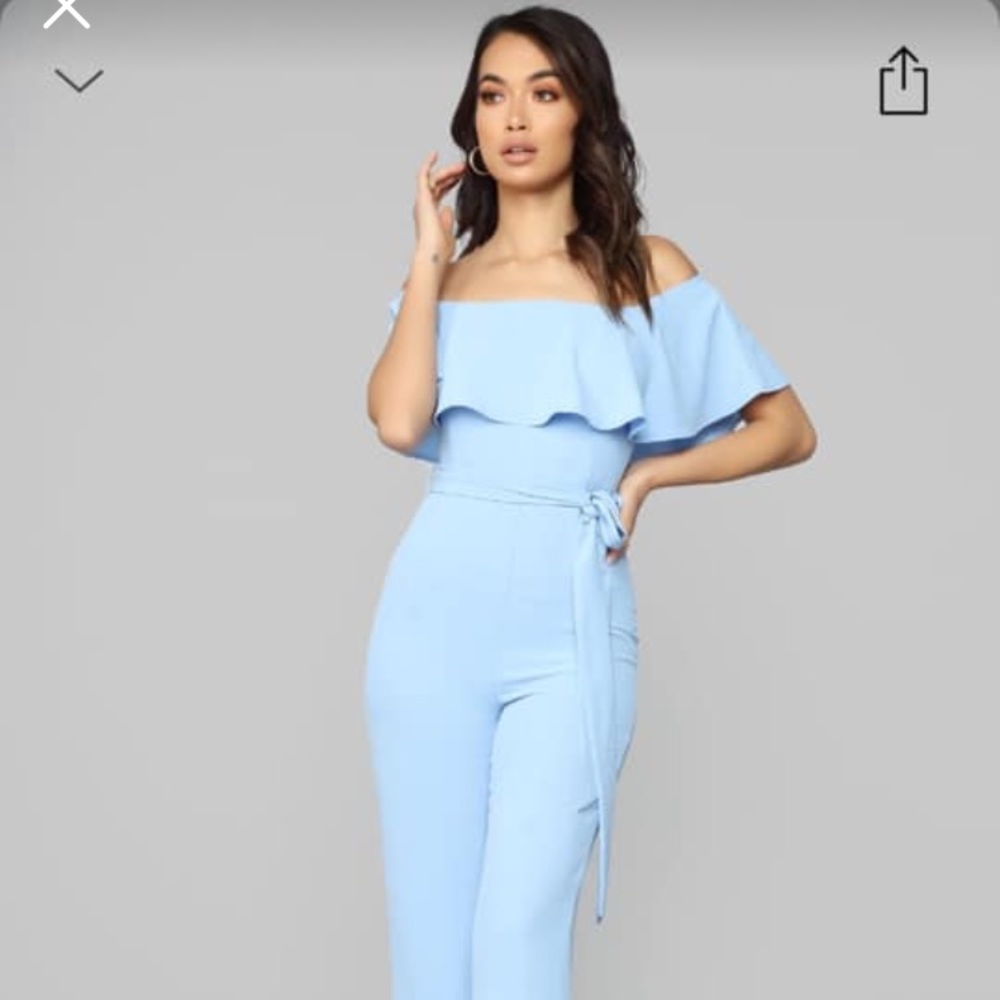 Fashionova jumpsuit XL baby blue can fit a large